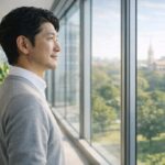 新しい可能性への第一歩。緑あふれる朝の光の中で、土台から着実に「自分を生きる」語学力を積み上げる、TOEIC600コースの象徴。