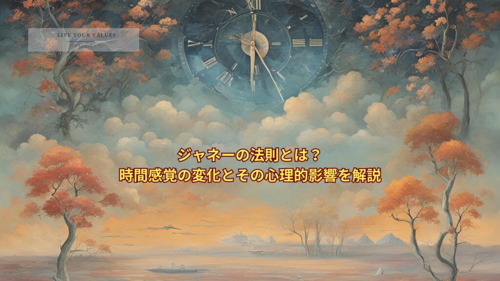 ジャネーの法則とは？時間感覚の変化とその心理的影響を解説