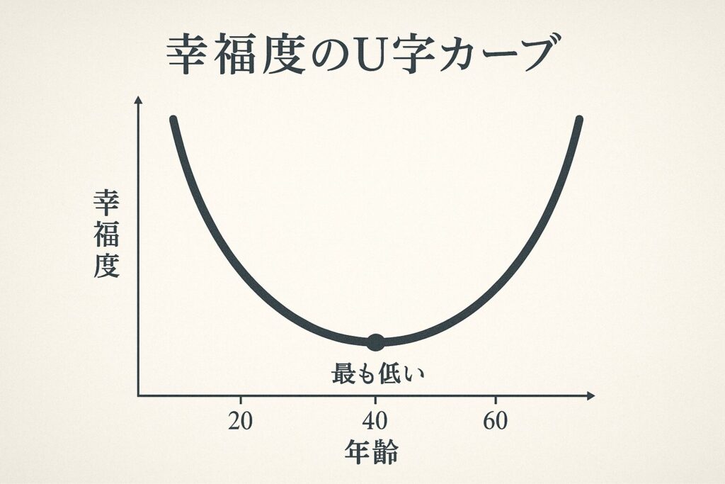 幸福度のU字カーブ