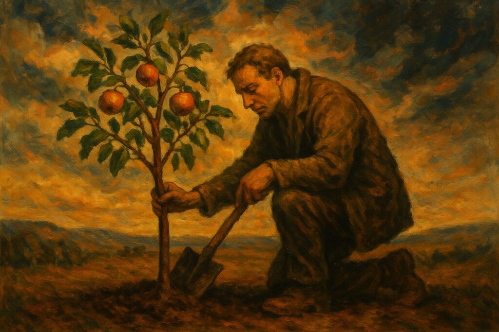 明日世界が滅びても、今日りんごの木を植える : ルターとフランクルにみる「希望の実存」 りんごの木を植える