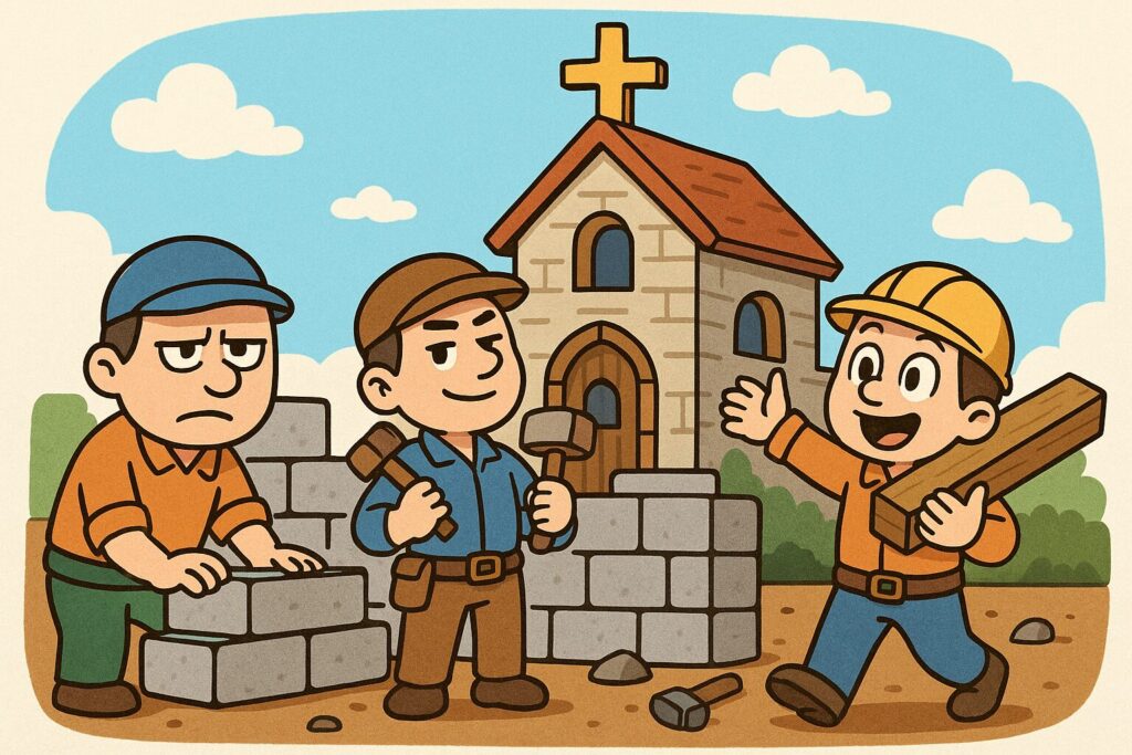 「何のために働くのか?」:働く意味を見失ったときに思い出したい、三人の大工の物語 働く意味