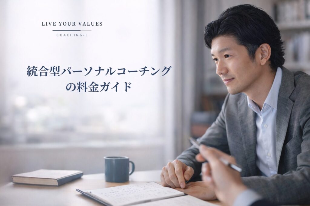 統合型パーソナルコーチングの費用|料金・プラン・お申し込み(オンライン対応)|COACHING-L 統合型パーソナルコーチングの料金プラン・コース案内ガイド|実績3,200時間超のコーチ刈谷洋介
